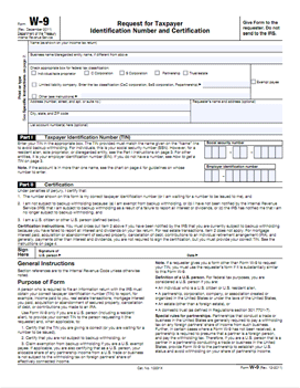 Tax Form W-9